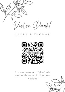 QR-Code Vorlage 2 Schwarz-Weiss